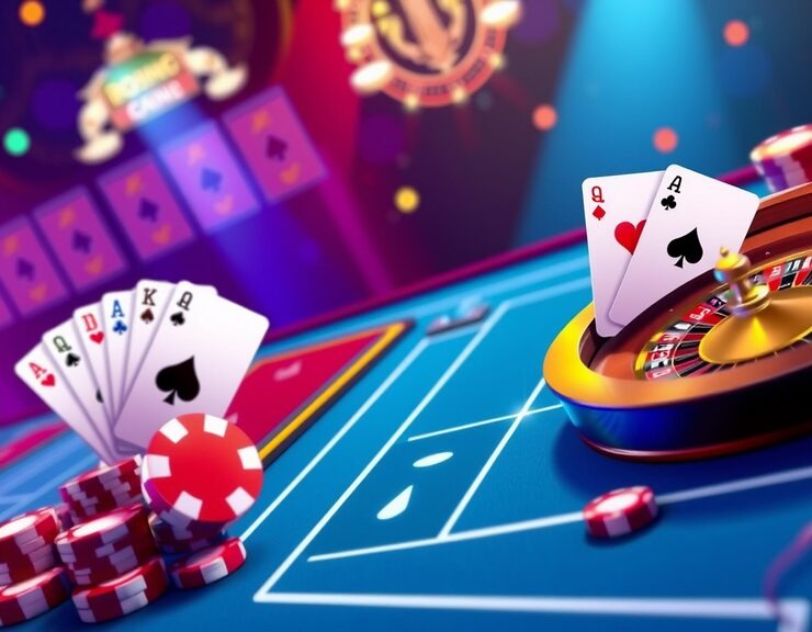 Layar statistik pertaruhan dan riwayat tangan Casino Hold'em di bola11